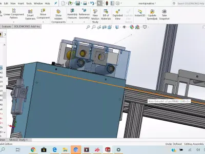 napkin sanitaire making machine 3D model