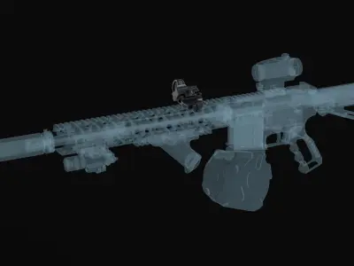 Leupold DeltaPoint Red dot sight 45 Degree Angled Low-poly 3D model