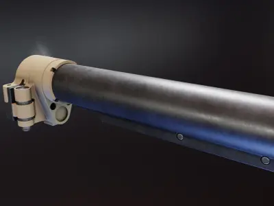 LT Folding Stock Adapter Low-poly 3D model