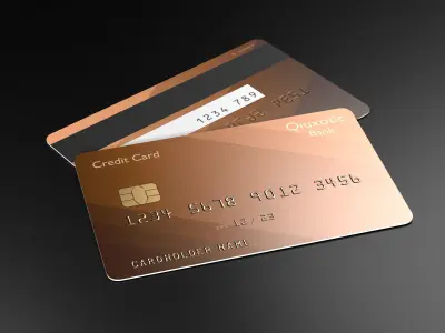 Credit Card Low-poly 3D model purchase