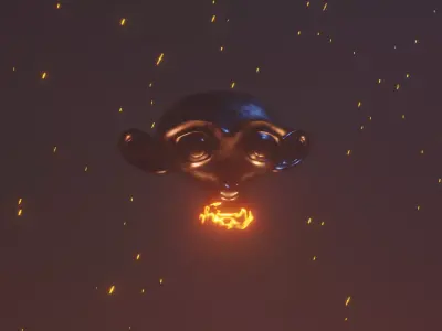 Fire Monkey Free 3D model