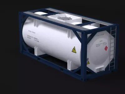ISO Tank Container 3D model purchase