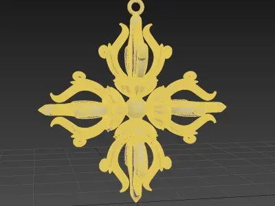 3DS MAX   Chinese Pendant   3D MODEL 3D model