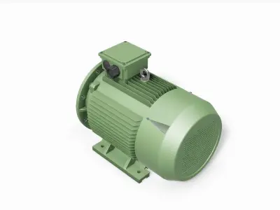 225M B35 Top 2 Pole IEC electric motor - 3D CAD model 3D model