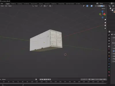 Container box Free low-poly 3D model