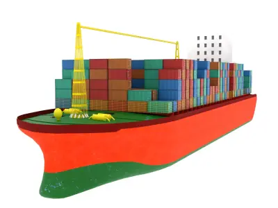 Container Ship  3D model