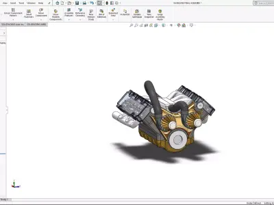 V6 Engine  3D model