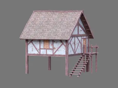 Medieval House 2 3D model