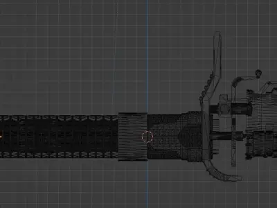 High Poly Mini Gun Free 3D model