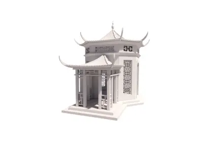 Traditional Chinese Pavilion 3D model