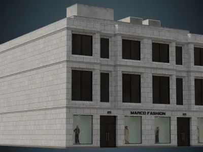 Building 28 Low-poly 3D model