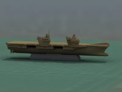 HMS Prince of Wales Aircraft Carrier 3D Print STL Model 3D print model