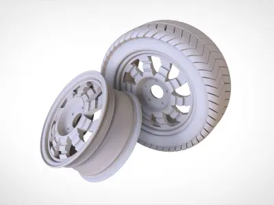 Tires wheel and tire 3D model