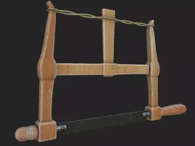 HackSaw cartoon Free 3D model