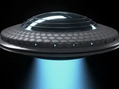 UFO SHIP Low-poly 3D model