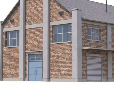Industrial Buildings Collection PBR 3D Model Pack