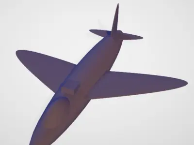 Basic Fictional Jet Aircraft 3D print model