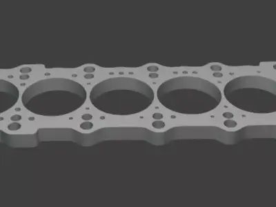 2JZ Engine Gasket Keychain - 3D Model for 3D Printing 3D print model