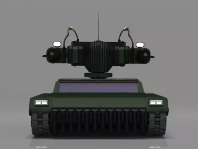 Gatling Tank Mark II 3D model