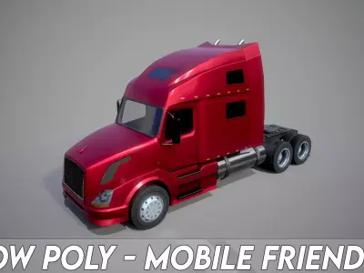 American Truck 5 and upgrades - Mobile Asset  Low-poly 3D model