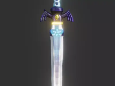 Wings Sword 3d Model 3D print model