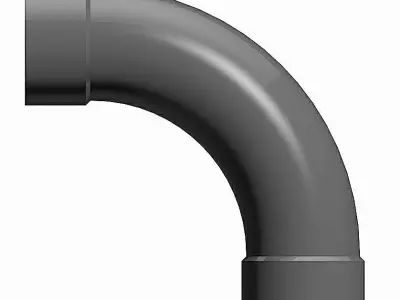 PVC Bends 90 Degrees - Socket Ends Free 3D model