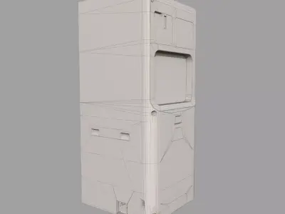 Sterilising Machine Low-poly 3D model