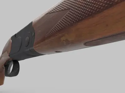 Karabiner Rifle RS686 Low-poly 3D model