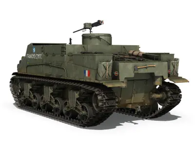 M7 Priest - Franche-Comte 3D model