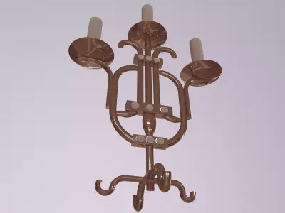 Candelabra Low-poly 3D model buy