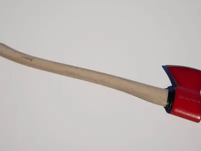 Wooden Axe Low-poly 3D model get