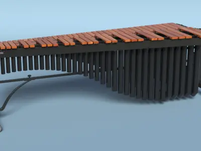 Marimba Musical Instrument Majestic M650DB 3D model