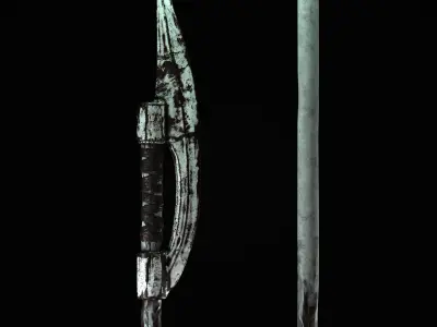 Nata-Naginata Mark III Low-poly 3D model