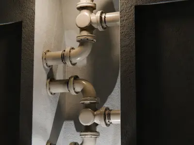 Modular Pipes Low-poly 3D model by mintymeta from CGTrader
