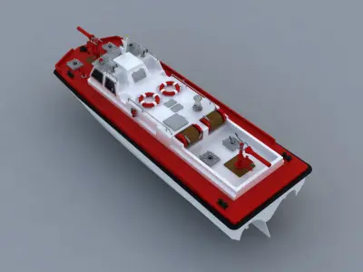 Remote Control Fireboat 3D model