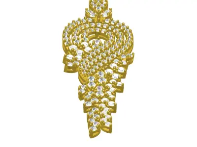 Antique Diamond Pendant 3D print model