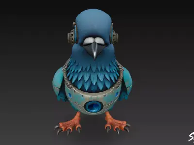 Spijoniro Golubiro VOL2 - Italian Brainrot Low-poly 3D model