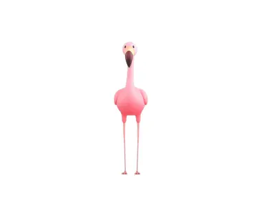 Character304 Flamingo 3D model