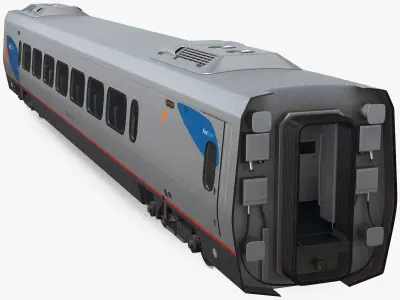 Acela Express First Class Car 3D model