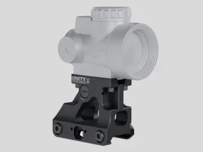 UNITY Tactical FAST MRO Mount Low-poly 3D model