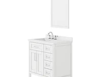 OVE Tahoe III 36 Dove Grey vanity 3D model