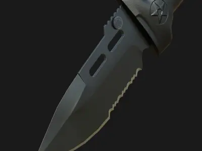 Marines Rescue Spring Pocket Knife Low-poly 3D model