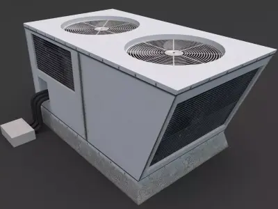 Air Conditioner Rooftop 02 3D model