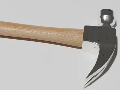 Regular Claw Nail Hammer Low-poly 3D model