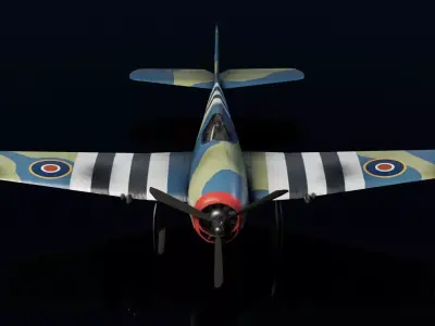 Grumman F6F Hellcat Low-poly 3D model purchase