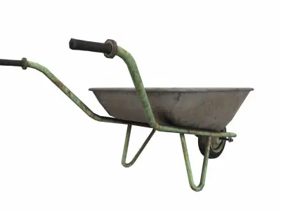 Wheelbarrow Low-poly 3D model order