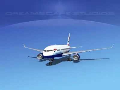 Boeing 787-8 British Airways 3D model