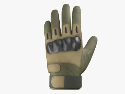 Army Gloves PBR Low-poly 3D model