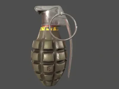Granat grenade Low-poly 3D model