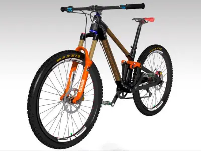 Frame MTB Full Suspension 3D model